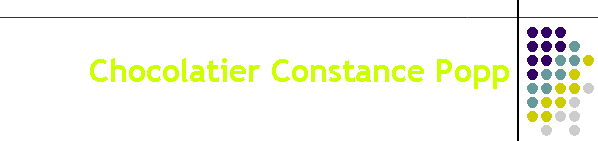 Chocolatier Constance Popp